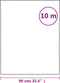 vidaXL - Raamfolie - mat - 90 - x - 1000 - cm - PVC - wit