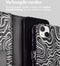 iMoshion Hoesje Geschikt voor iPhone 14 Hoesje Met Pasjeshouder - iMoshion Design Bookcase smartphone - Meerkleurig / Black And White