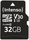 Intenso 3433480 - MicroSDHC 32GB - Class 10 - Zwart