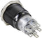 TRU COMPONENTS TC-9428176 LAS1-AGQ-22E/B/12V/A Druktoets 250 V/AC 3 A 2x uit/(aan) Moment Blauw (Ø) 19 mm IP65 1 stuk(s