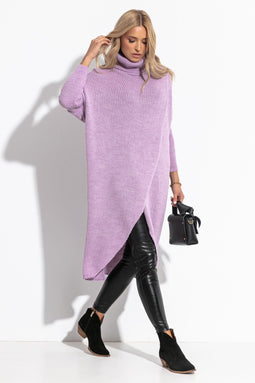 Stijlvolle en comfortabele Trui voor Dames - Lilac -Midi