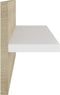 vidaXL - Wandschappen - 4 - st - 40x11,5x18 - cm - wit - en - sonoma - eikenkleurig