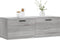 vidaXL - Wandkast - 100x36,5x35 - cm - bewerkt - hout - grijs - sonoma - eikenkleurig