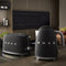 Smeg TSF01 - Broodrooster - 950W 2 sleuven 6 bruining-niveaus - Mat zwart