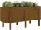vidaXL - Plantenbak - verhoogd - 121x50x57 - cm - massief - grenenhout - honingbruin