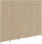 vidaXL - Kamerscherm - 5 - Panelen - Opvouwbaar - Beige - 245x180 - cm - Poly - Rattan
