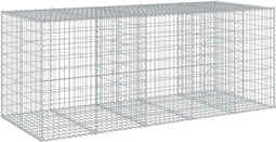 vidaXL - Schanskorf - 250x100x100 - cm - gegalvaniseerd - ijzer - zilverkleurig