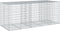 vidaXL - Schanskorf - 250x100x100 - cm - gegalvaniseerd - ijzer - zilverkleurig