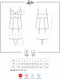 Obsessive - Lovica Korset & String Rood S/M
