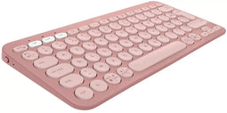 Logitech Pebble Keys 2 K380s - Draadloos toetsenbord - Bluetooth - Azerty FR - Roze