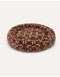 Dogguo Square-Circle Round Bed - Hondenmatras M - Afneembare hoes - Bruin & Geel