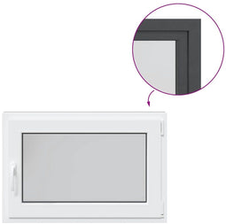vidaXL - Kelderraam - "RISOR" - 90x50 - cm - draai-kiep - DIN - rechts - antraciet