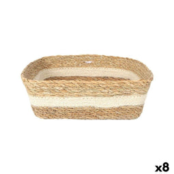 Opbergbak Privilege vlechtwerk Vierkant 27 x 27 x 9 cm (8 Stuks)