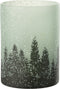 J-Line Windlicht Boom Sneeuw Glas Groen Extra Large