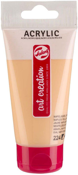 Acrylverf tac 224 napelsgeel rood tube 75ml | Tube a 75 milliliter