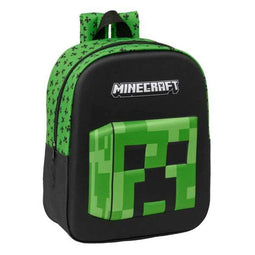 Minecraft Schoolrugzak - 22 x 27 x 10 cm - Handvat bovenkant - Kinderen