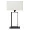 Atmooz - Tafellamp Bailo - Met kap - E27 - Slaapkamer / Woonkamer - Zwart - Hoogte 61cm - Metaal
