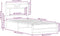 vidaXL - Bedframe - zonder - matras - hout - gerookt - eikenkleurig - 75x190 - cm