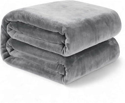 Luft Fleece Deken - 230x200cm - Extra groot en super zacht - Grijs