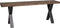 House Nordic Bankje - Gerookte Olie-Eikenhout - Zwart - 120cm - Bank Toulon