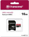 Transcend microSDHC 16GB - Geheugenkaart Class 10/UHS-I - Water- en schokbestendig