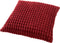 Dutch Decor ROME - Kussenhoes 45x45 cm - 100% polyester - effen kleur - Merlot - rood - met rits