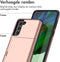 iMoshion Hoesje Geschikt voor Samsung Galaxy S21 FE Hoesje - Ruimte voor 2 pasjes - iMoshion Backcover met pasjeshouder - Rosé Goud