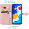 iMoshion Hoesje Geschikt voor Xiaomi Redmi Note 11 (4G) / Redmi Note 11S (4G) Hoesje Met Pasjeshouder - iMoshion Mandala Bookcase - Rosé Goud