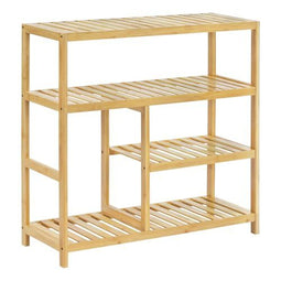 Woltu Schoenenrek 4 Lagen - Bamboe Naturel - 68 x 26 x 68,5 cm