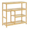 Woltu Schoenenrek 4 Lagen - Bamboe Naturel - 68 x 26 x 68,5 cm