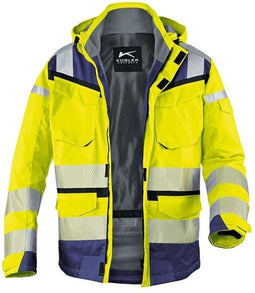Kübler 1307 PSA KÜBLER REFLECTIQ - Veiligheidsvest - Ademend Waterdicht - Geel/Donkergroen - XL
