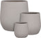 Mica Decorations Nuovo Bloempotten - H44 x Ø44 cm - Magnesium - Beige - Set van 3