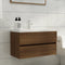 vidaXL - Wastafelkast - 80x38,5x45 - cm - bewerkt - hout - bruin - eikenkleur