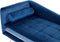 GONESSE - Chaise longue - Marineblauw - Fluweel