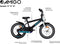 AMIGO Speeder Jongensfiets 16 Inch - Kinderfiets voor 4 tot 6 Jaar - 100-115 cm - Zwart/Blauw