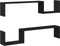 vidaXL - Wandplank - 2 - stuks - Zwart - Eiken - 100x15x70 - cm - Bewerkt - Hout