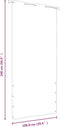 vidaXL - Balkonscherm - 100x240 - cm - oxford - stof - rood
