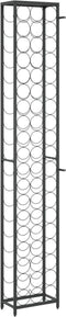 vidaXL - Wijnrek - voor - 57 - flessen - 34x18x200 - cm - smeedijzer - zwart