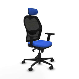 Jorquera Piqueras y Crespo 2D036N2 - Bureaustoel met hoofdsteun - Verstelbare hoogte - Blauw