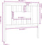 vidaXL - Hoofdbord - 106x4x100 - cm - massief - grenenhout