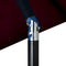 vidaXL - Parasol - met - metalen - paal - 300 - cm - bordeauxrood