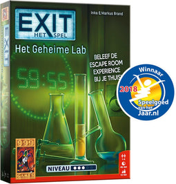999 Games EXIT - Escape Room Spel - Het Geheime Lab - Breinbreker (1 stuk)