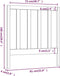 vidaXL - Hoofdbord - 81x4x100 - cm - massief - grenenhout - zwart