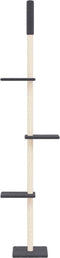 vidaXL - Kattenmeubel - vloer - tot - plafond - 267,5-297,5 - cm - donkergrijs
