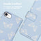 iMoshion Hoesje Geschikt voor iPhone 6 / 6s / 7 / 8 / SE (2020) / SE (2022) Hoesje Met Pasjeshouder - iMoshion Design Bookcase smartphone - Blauw / Butterfly