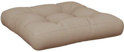 vidaXL - Palletkussen - 60x61,5x10 - cm - stof - taupe