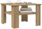 vidaXL - Salontafel - 60x60x42 - cm - bewerkt - hout - artisanaal - eikenkleur