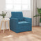 vidaXL - Floor - Sofa - Bed - 2-in-1 - Blauw - 74x77x81 - cm - Velvet
