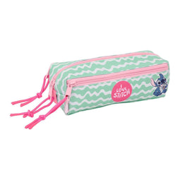 Pennenetui met 3 vakken Lilo & Stitch Ice cream Roze 22 x 8,5 x 6 cm
