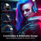 PHOINIKAS G9000 Max - Draadloze Gaming Headset - 2.4GHz met microfoon 7.1 Surroundgeluid - Zwart